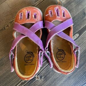 Livie & Luca Kids Sandals - Orange and Purple